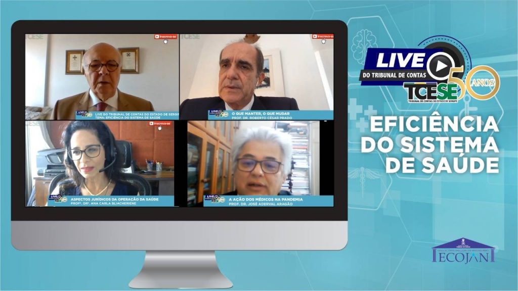Tribunal de Contas realiza live para debater a eficiência do sistema de saúde
